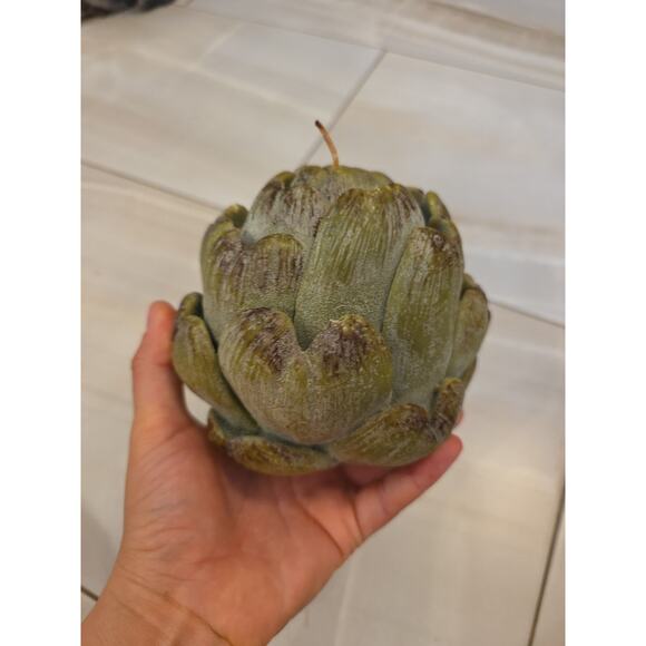 Vintage Artichoke Candle 4” X 4” - Picture 9 of 16